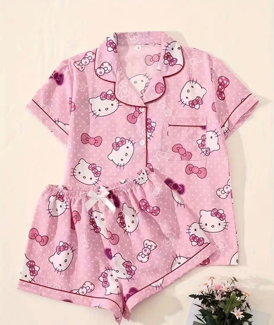 Hello Kitty Pink Short Pj’s