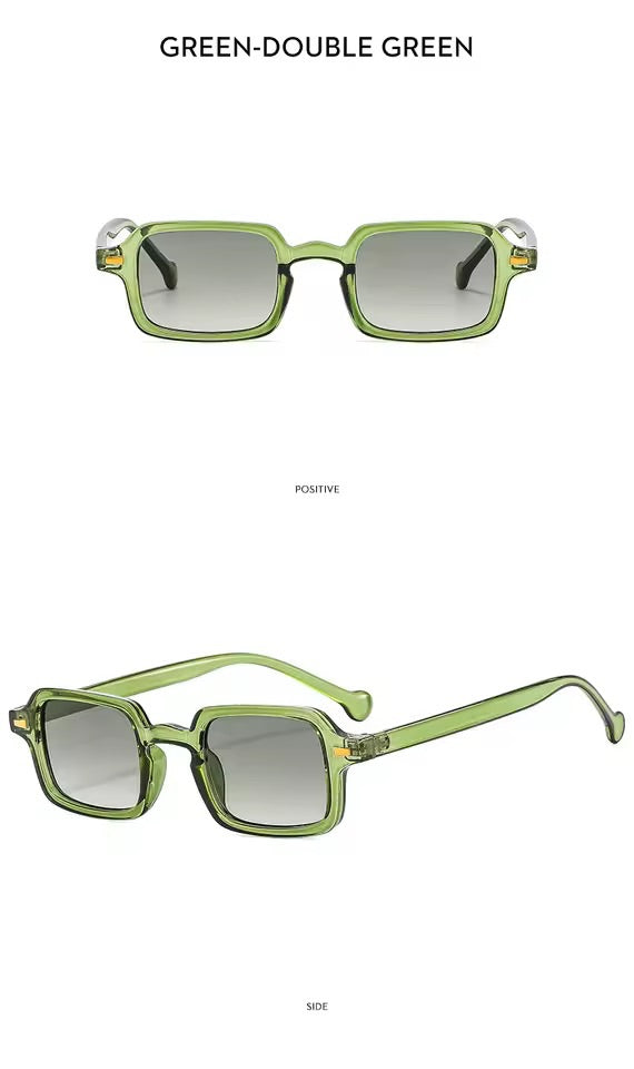 Mimi Square Mini Sunglasses Green
