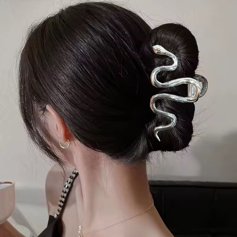 Gold Snake Hair Clamp