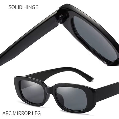 90s Oblong Sunglasses Black