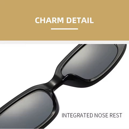 90s Oblong Sunglasses Black