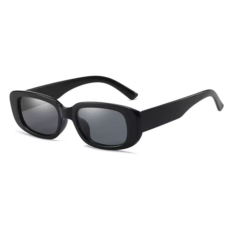 90s Oblong Sunglasses Black