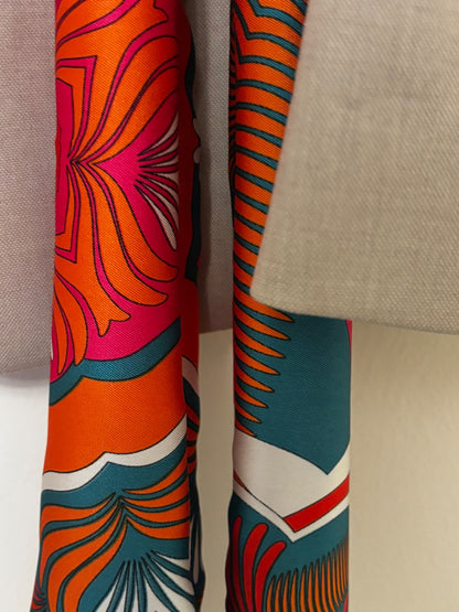 Ophelia satin bow tie blazer 