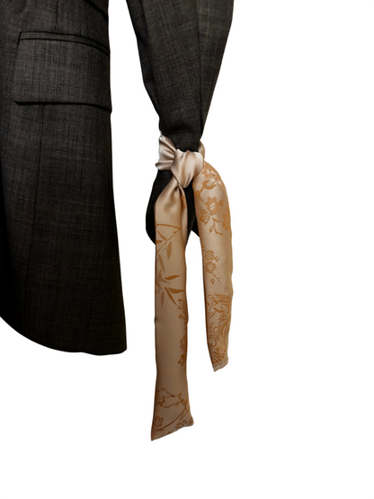 Ainsley peach bow vintage blazer 