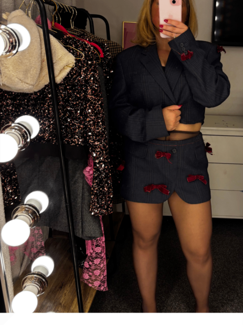 Harriett bow skirt set 