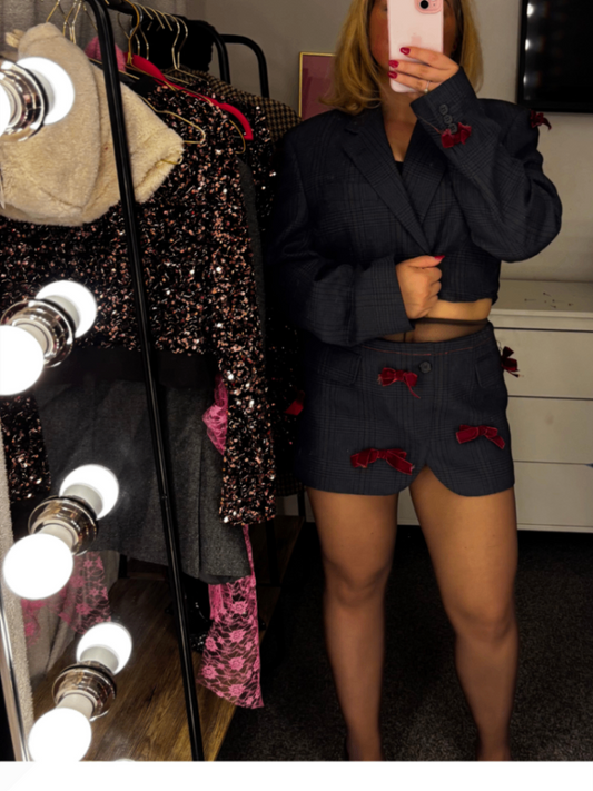 Harriett bow skirt set 