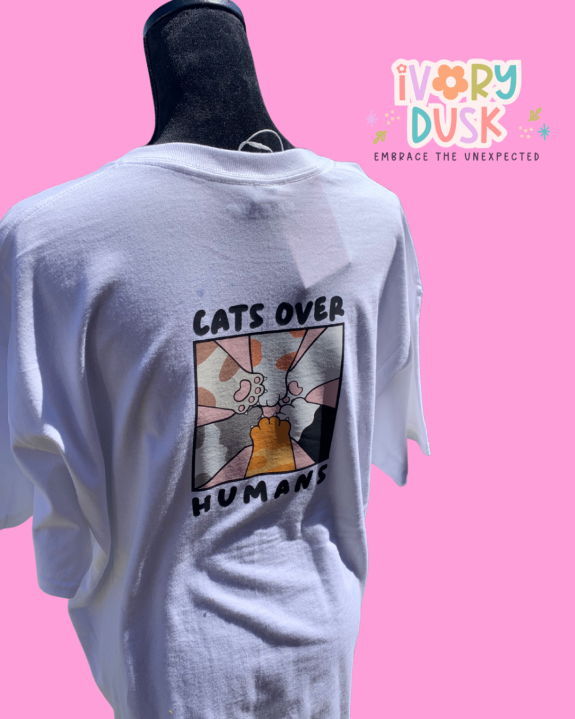Cats over humans tshirt size M