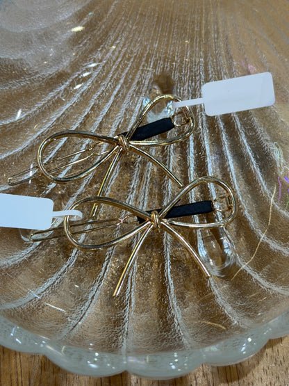Gold Bow Hair Clip