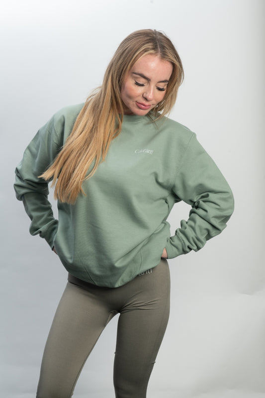 Oversized Sage green jumper