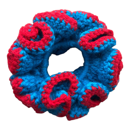 Red and blue XL Scrunchie 