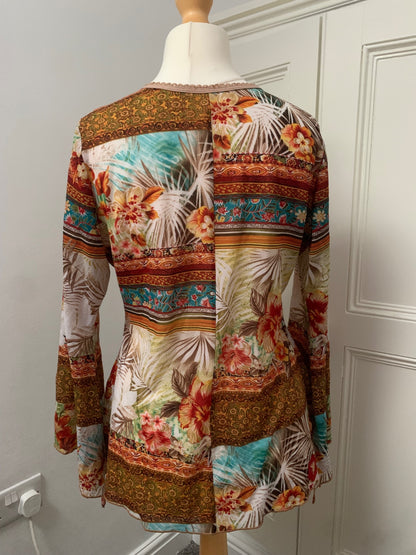 vintage tropical top