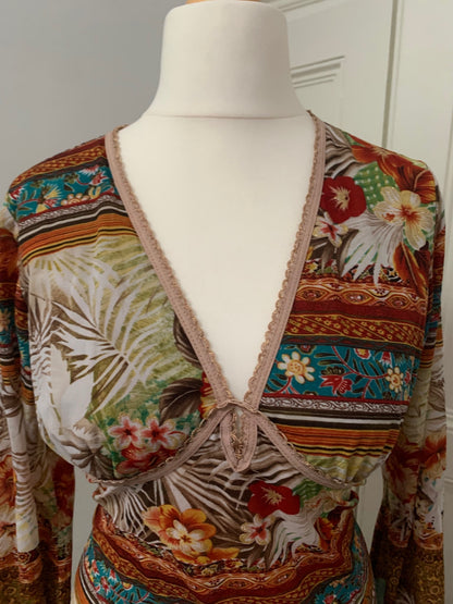 vintage tropical top