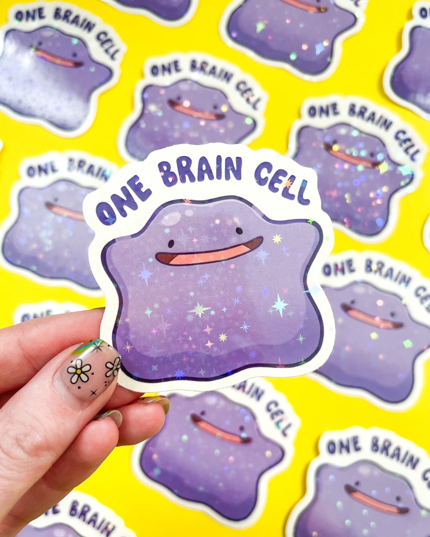 Ditto One Brain Cell Sticker