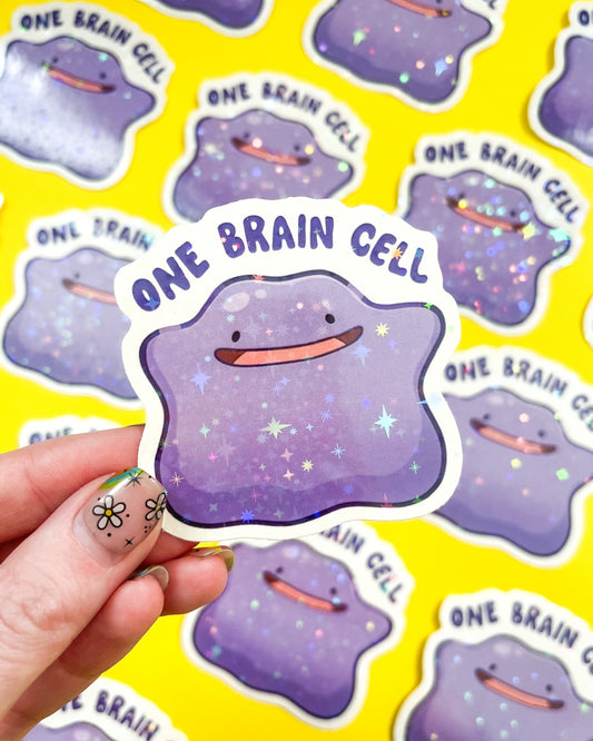Ditto One Brain Cell Sticker