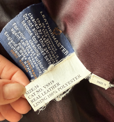 Vintage Black Leather Milan Jacket