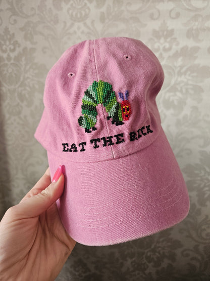 Pink eat the rich cap