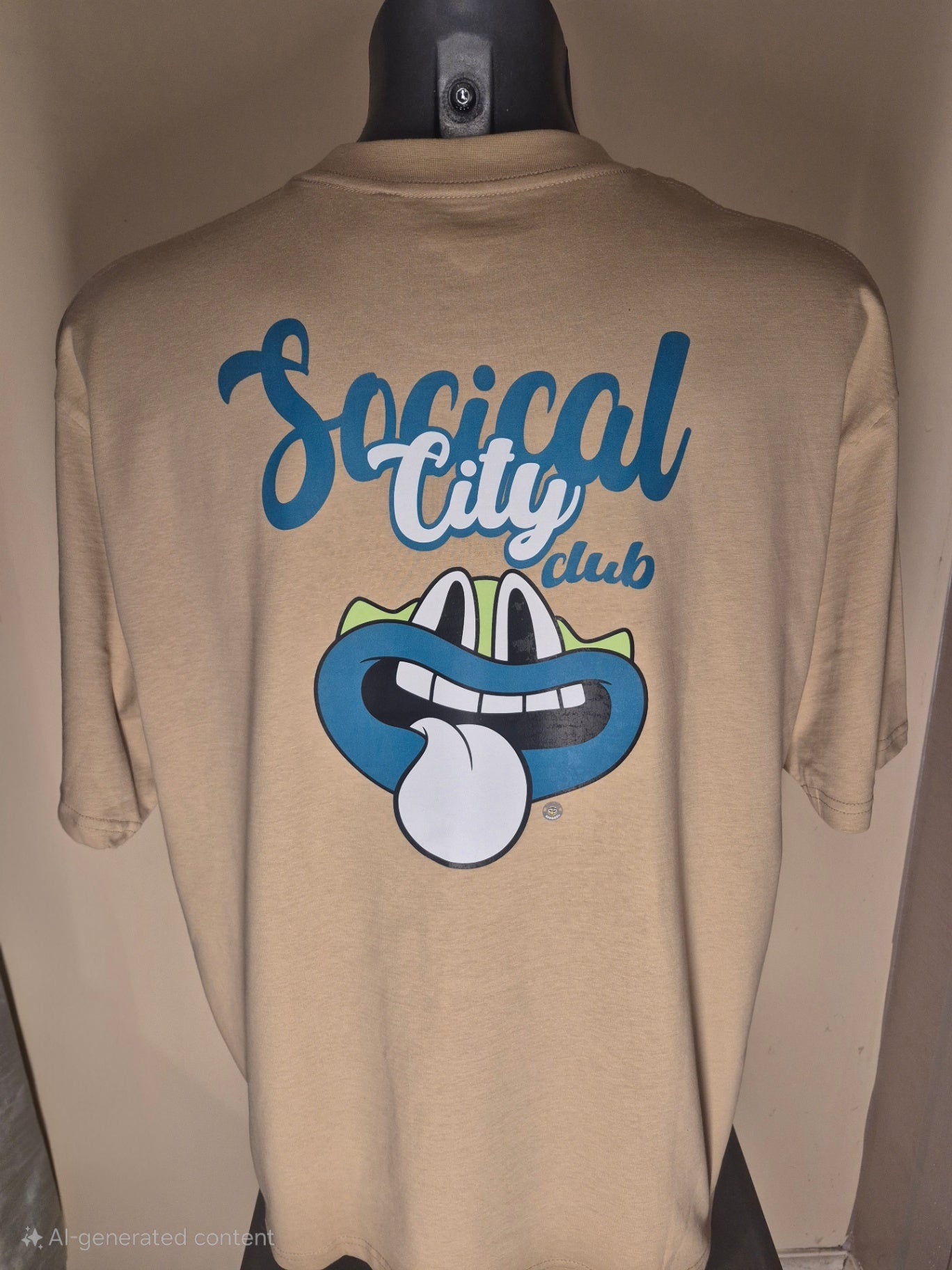 Social City Club smilie. cream M