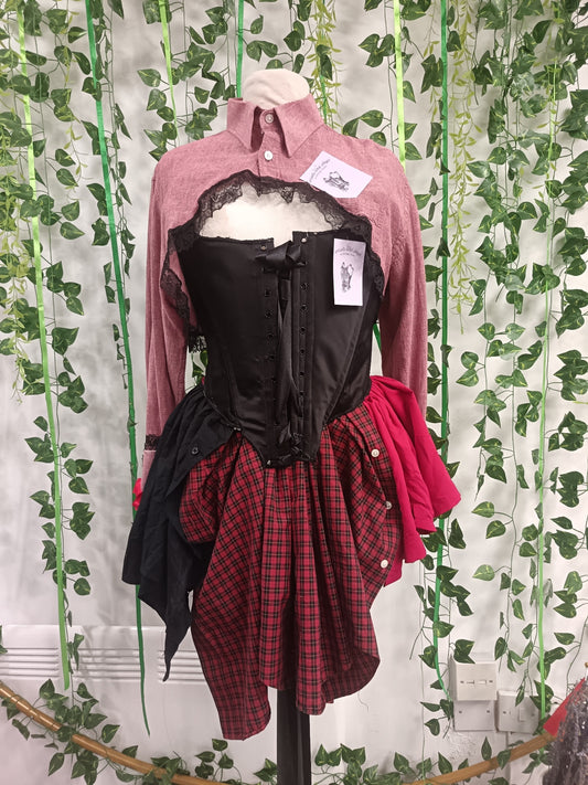 Mini skirt from button up shirts