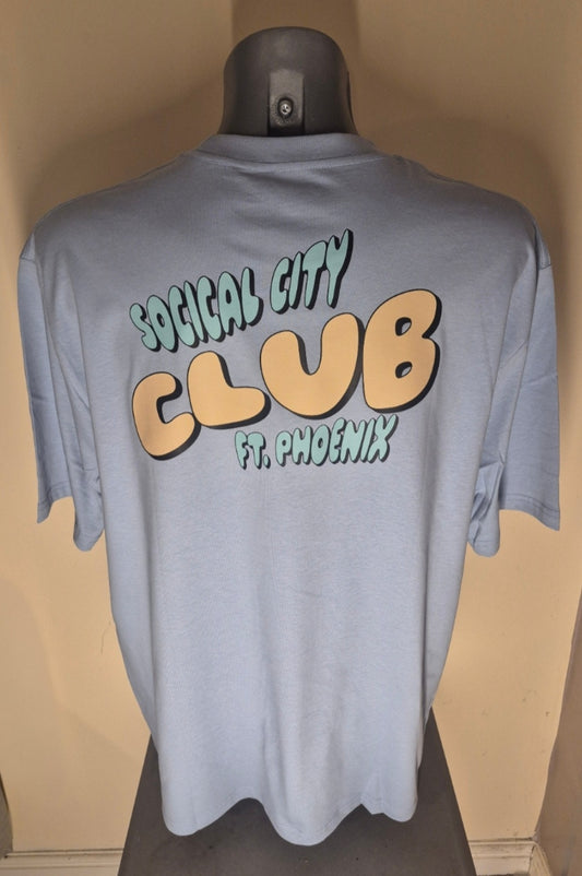Social City Club. The club. Light blue M