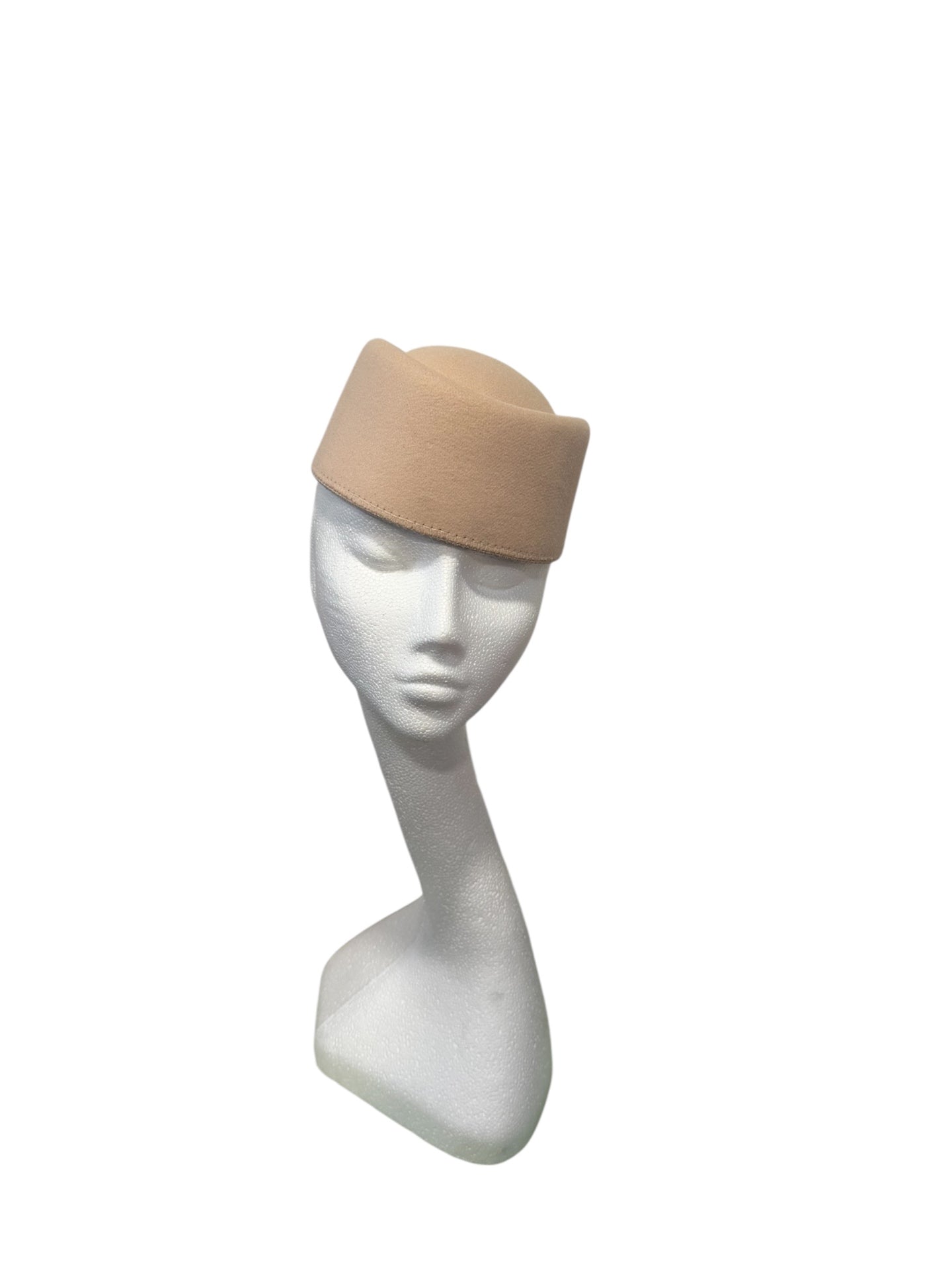 Camel Pillbox Hat One Size 