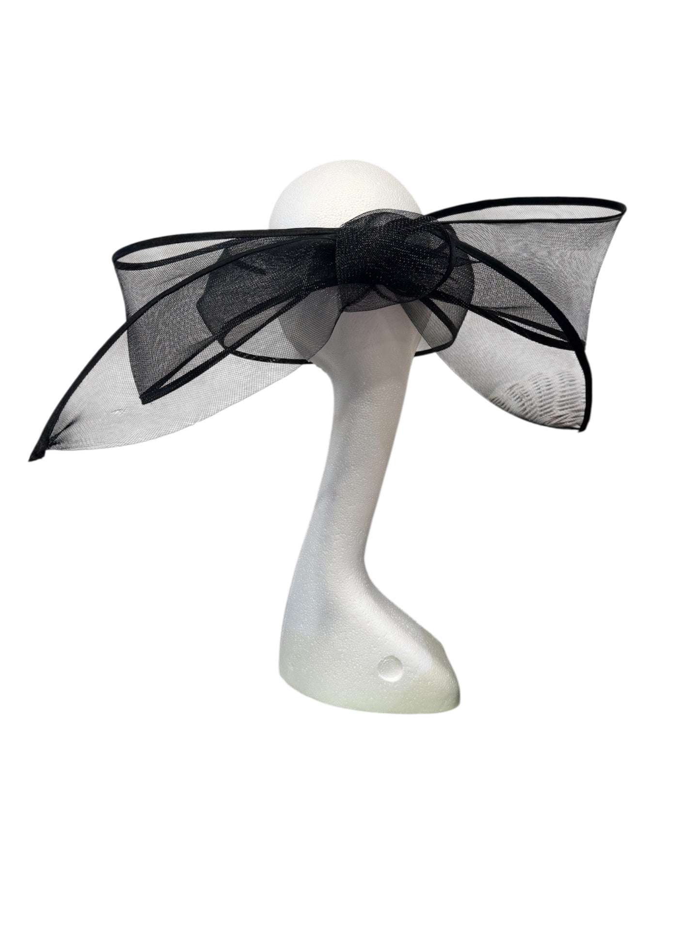 Black Moonrise Halo Fascinator Headpiece