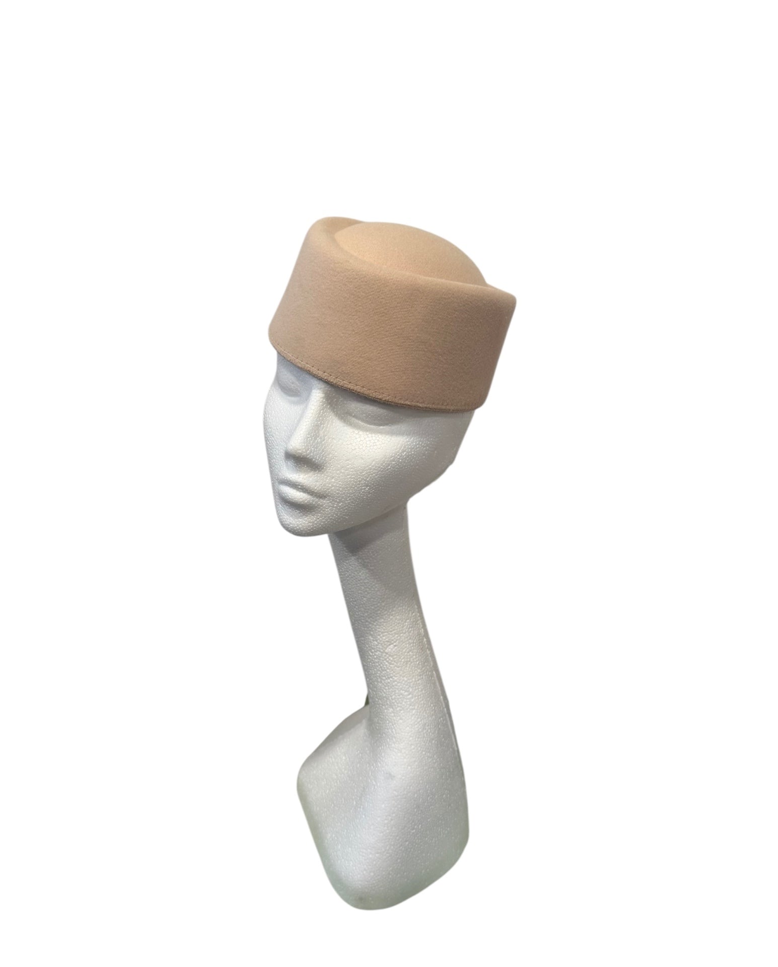 Camel Pillbox Hat One Size 