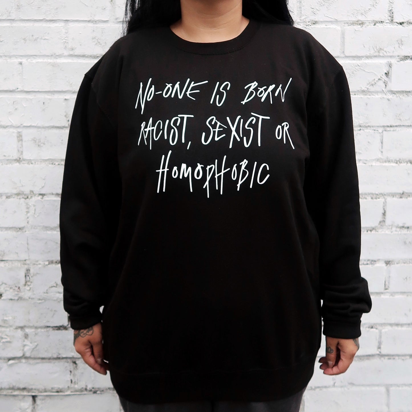 No-one Is Born... sweatshirt - L