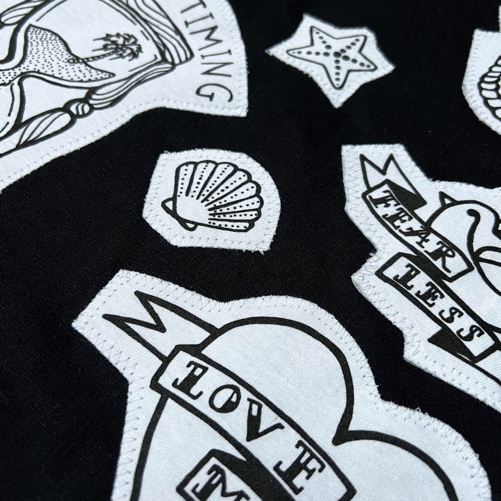 Nautical tattoo flash tote bag