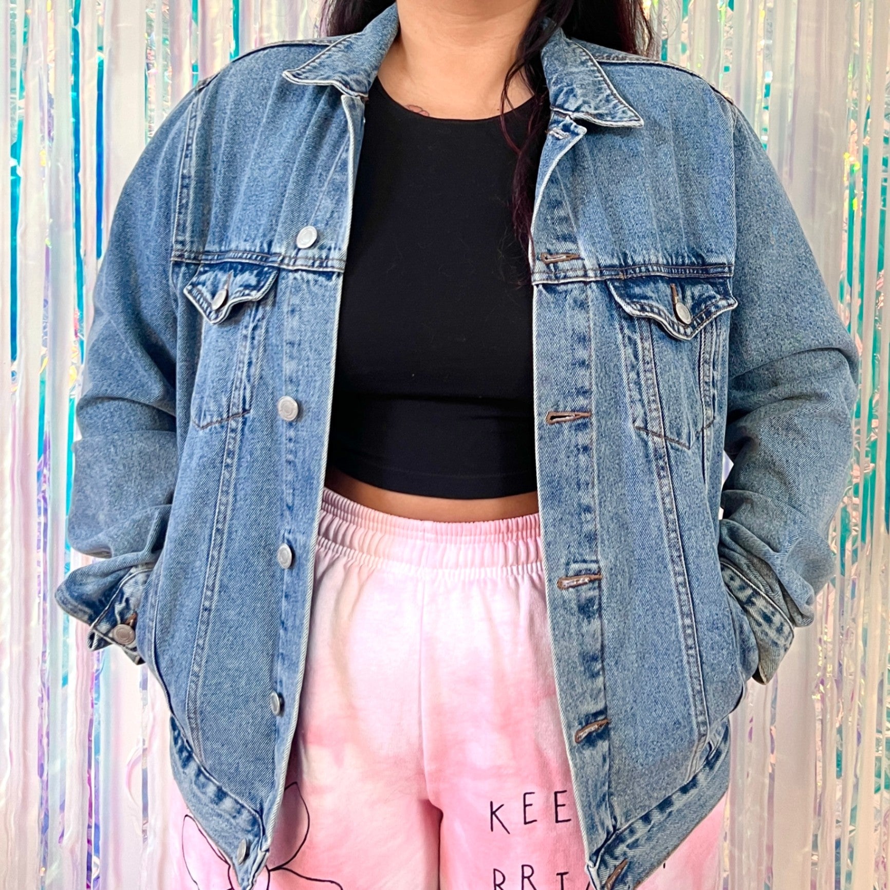 the Speak Up, Stand up denim jacket