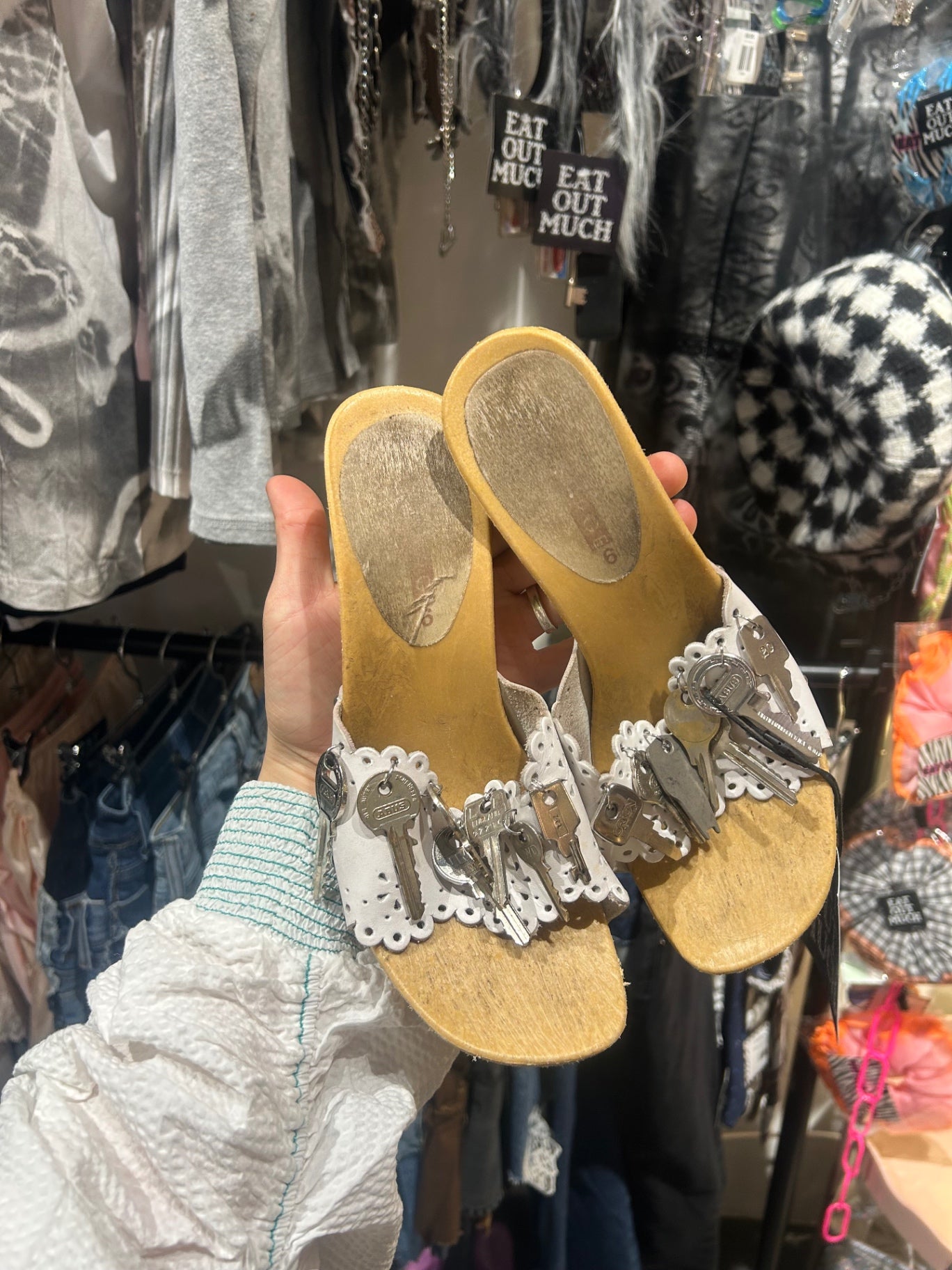 Upcycled summer heels