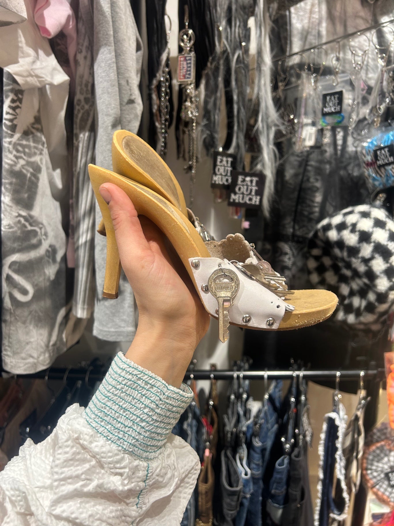 Upcycled summer heels