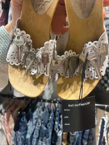 Upcycled summer heels