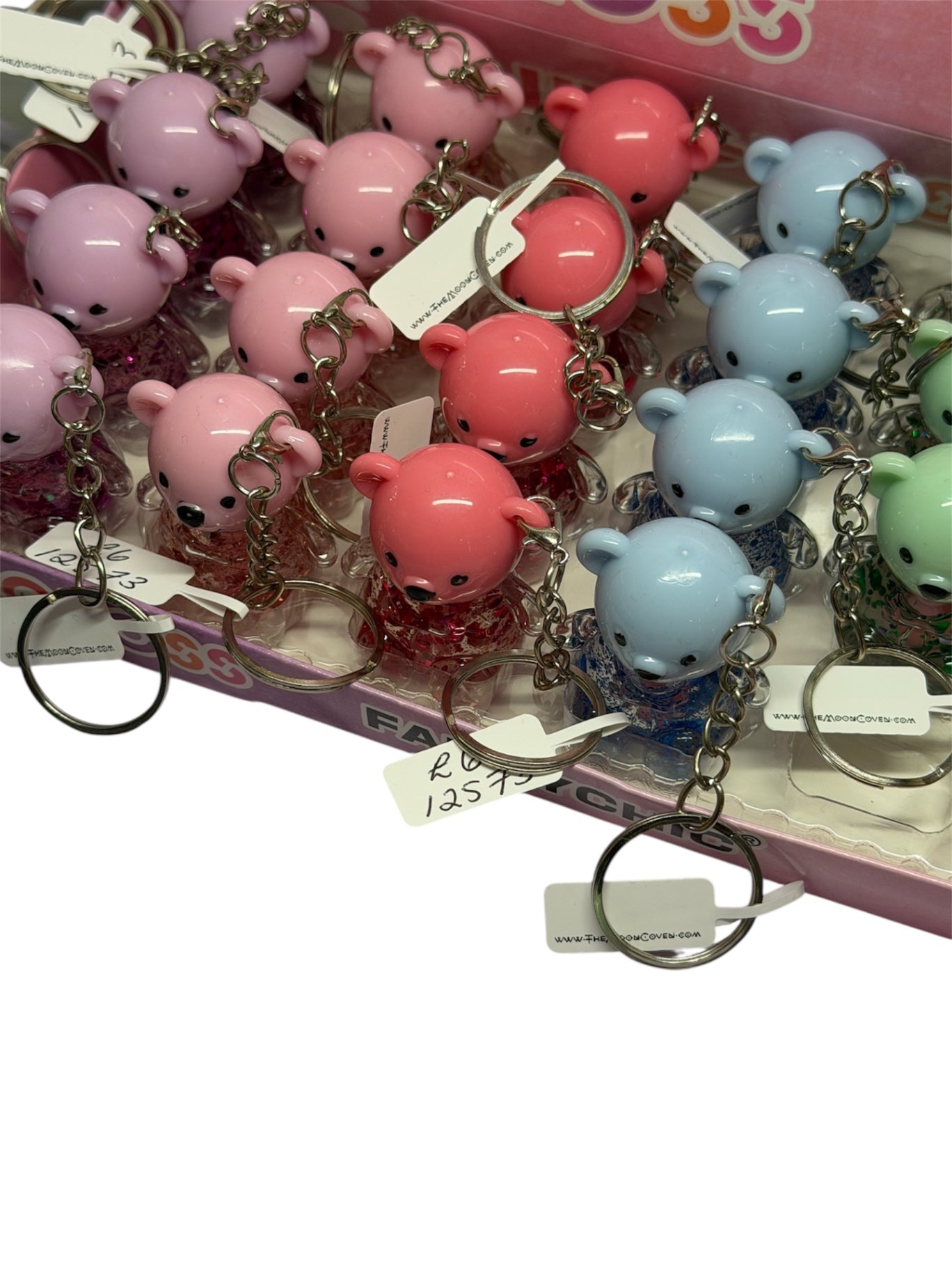 Bear Lipgloss Bag Charm mixed colours