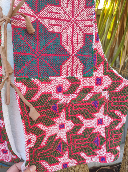 Woodstock Reversible Gilet - Vintage kantha fabric