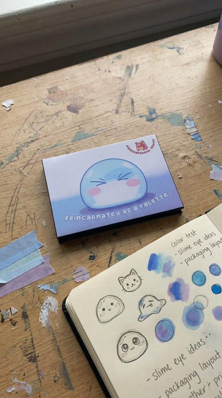 Reincarnated as a Slime Inspired Rimiru Eyeshadow Palette