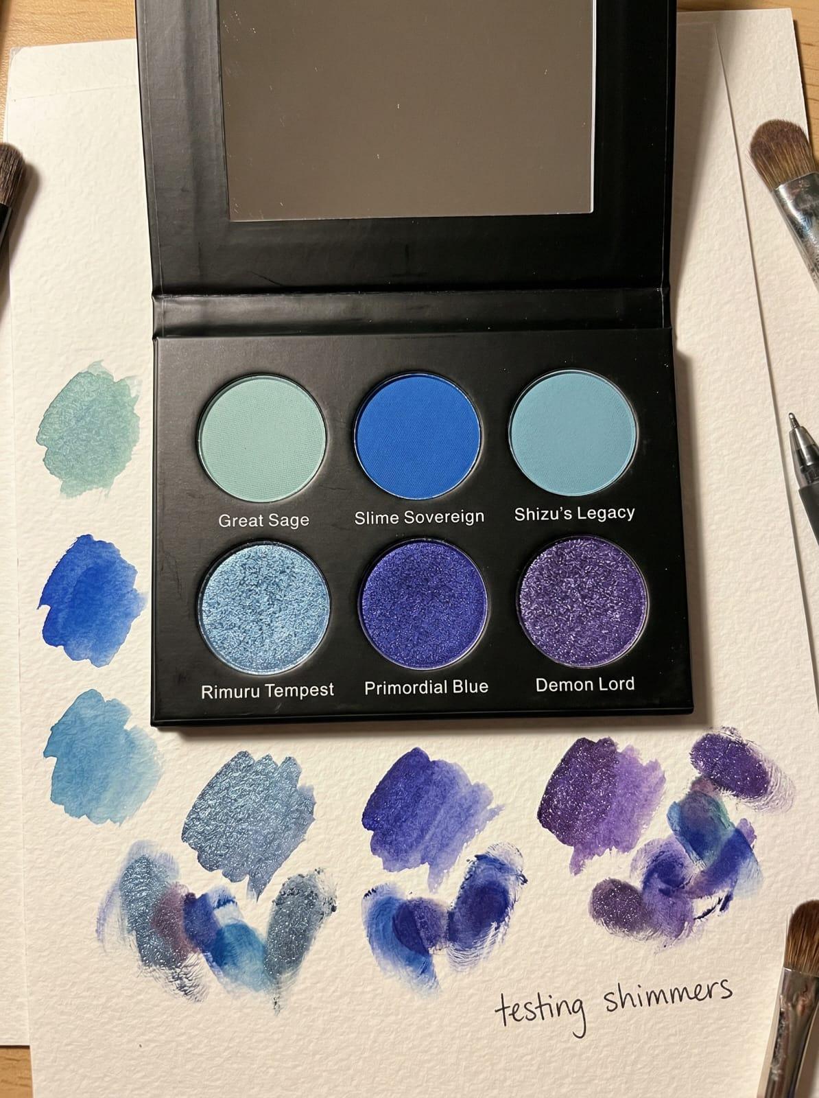 Reincarnated as a Slime Inspired Rimiru Eyeshadow Palette