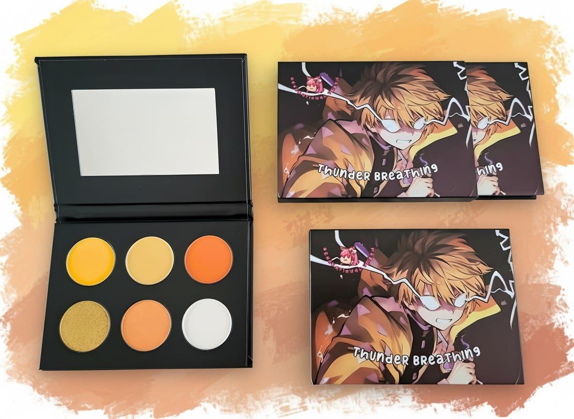Demon Slayer Zenitsu Agatsuma Thunder Breathing Eyeshadow Palette