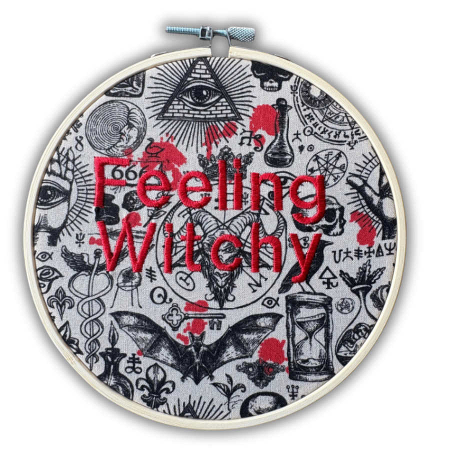“Feeling Witchy” – 6 Inch Embroidered Hoop