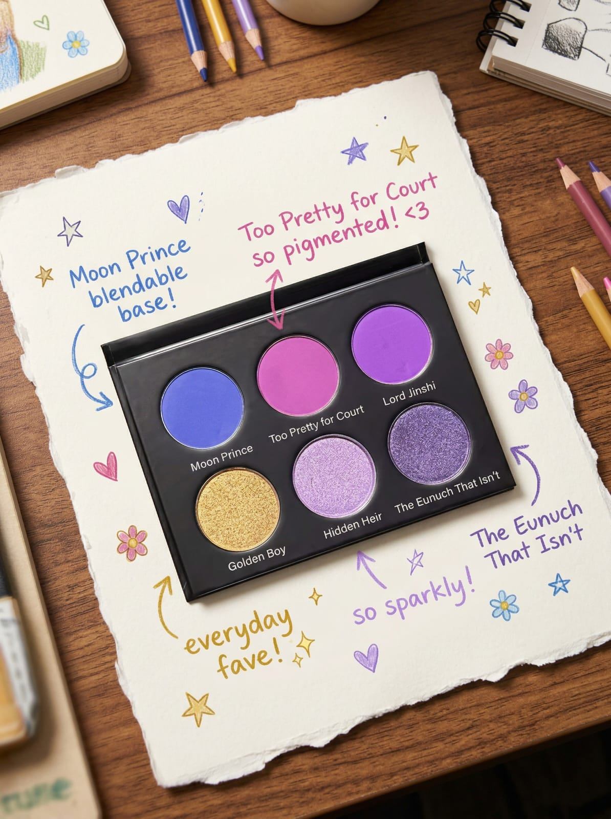 Apothecary Diaries Inspired Jinshi Eyeshadow Palette
