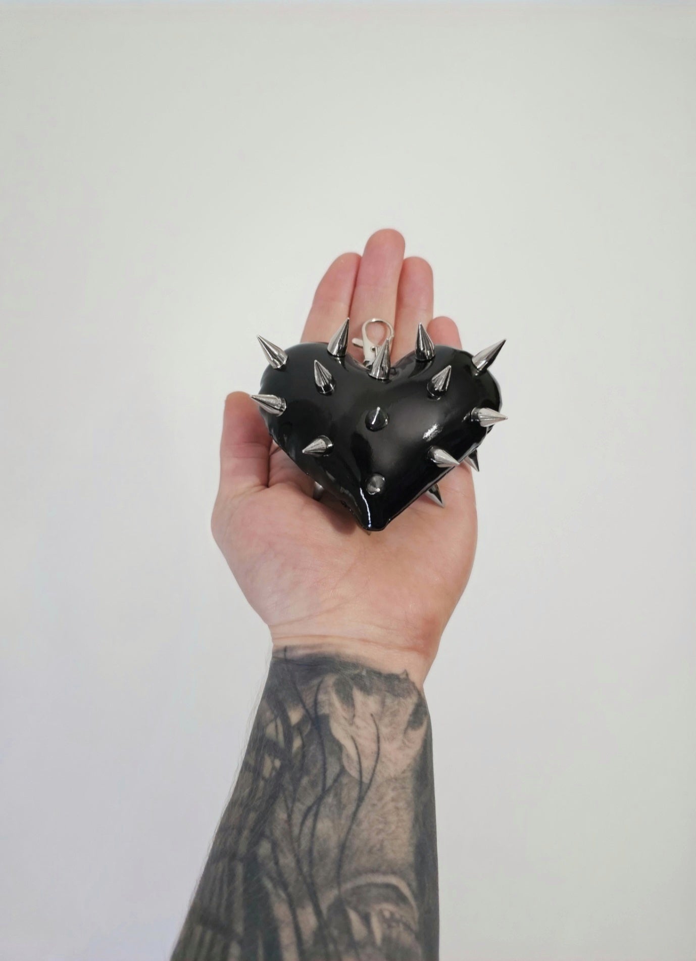 Mini Mini Spiked Heart Charm