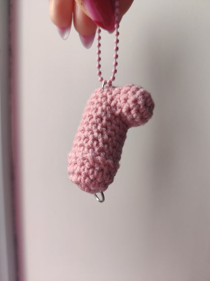 Crochet pink willy