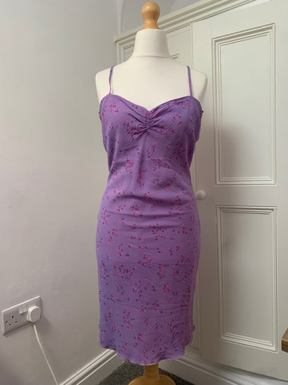 lilac floral dress