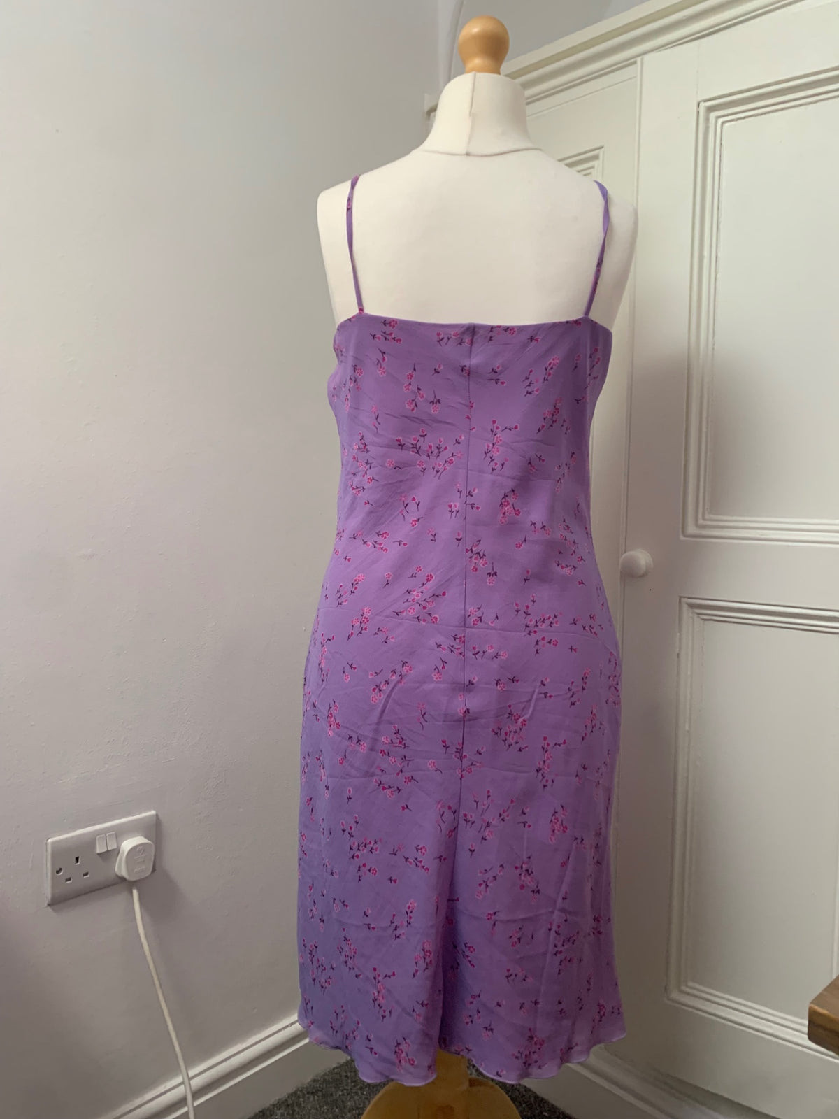lilac floral dress
