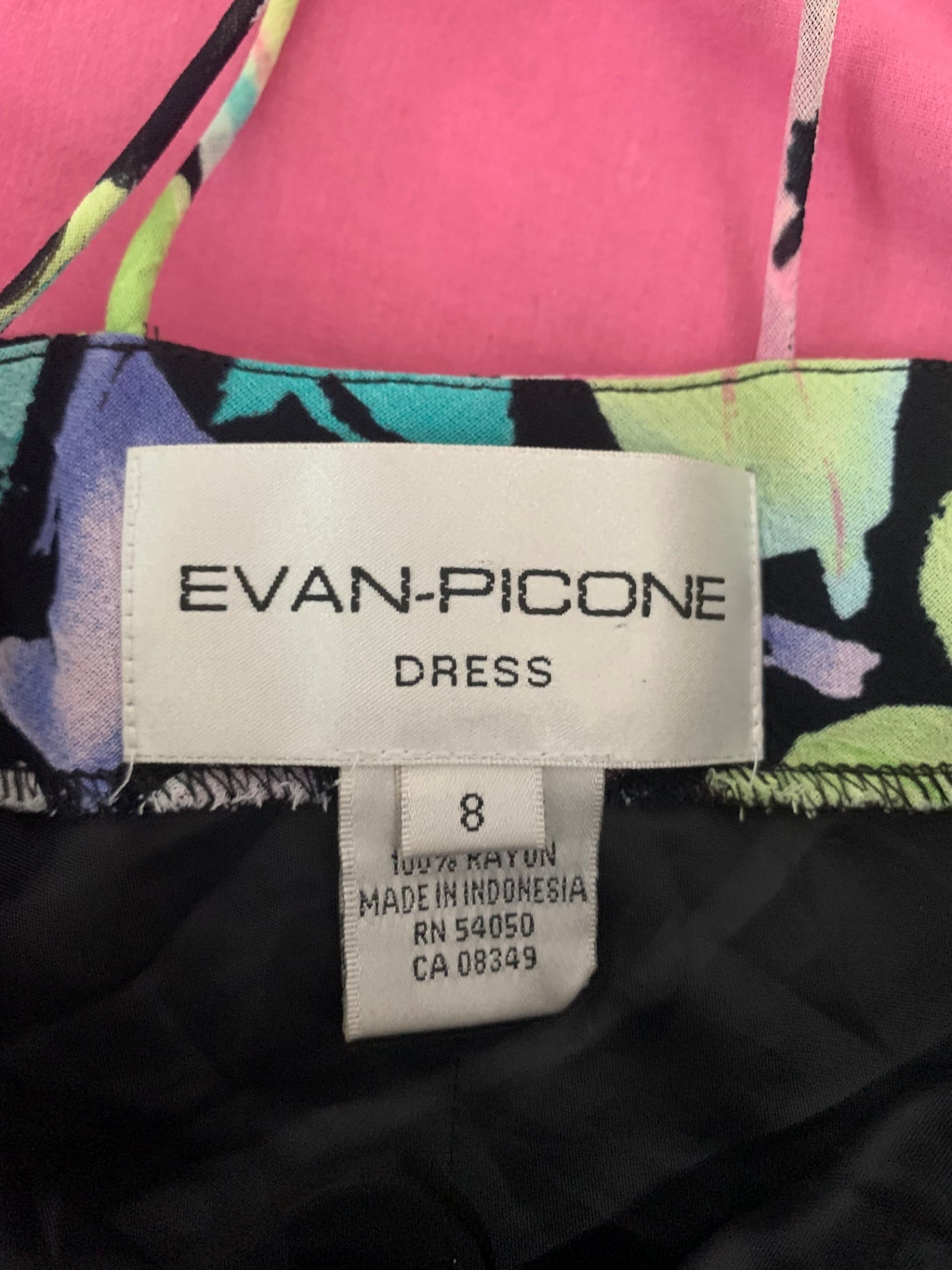 floral evan picone dress