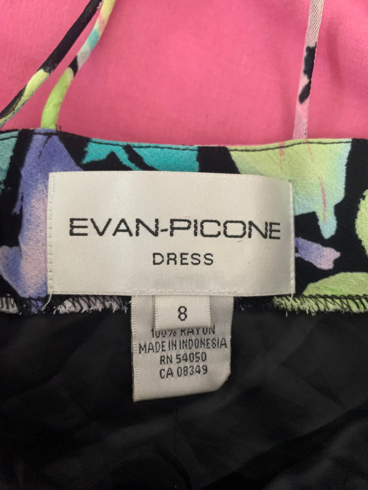 floral evan picone dress