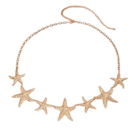 Gold Starfish Chain Belt