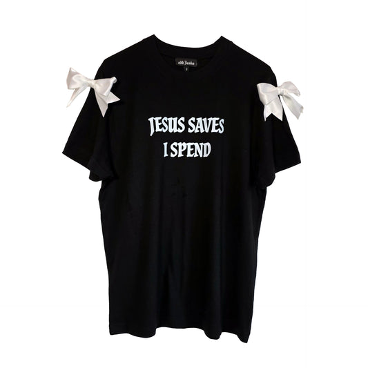 'Jesus saves' T-shirt size L