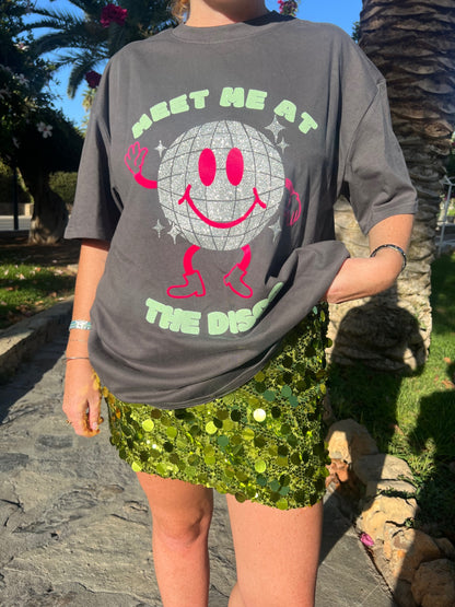 Disco Dave Grey T-shirt - small 