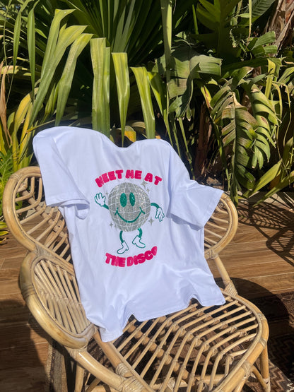 Disco Dave White T-shirt - Medium