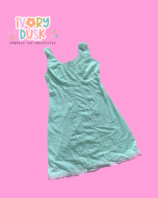 Upcycled vintage slip dress
